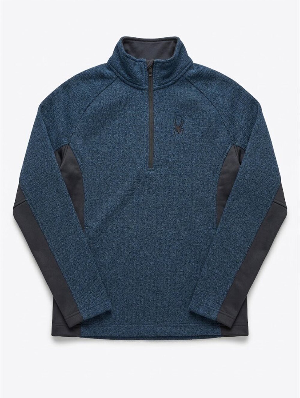 Spyder Outbound Men’s Small Blue Black Half-Zip Sweater Fleece Pullover